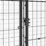 Outdoor Dog Kennel Steel with Roof 12.1 m?