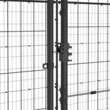 Outdoor Dog Kennel Steel with Roof 21.78 m?