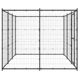 Outdoor Dog Kennel Steel 7.26 m² - Top-Down View