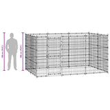 Outdoor Dog Kennel Steel 7.26 m? - Extra Image