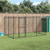 Outdoor Dog Kennel Steel 7.26 m?
