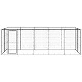 Outdoor Dog Kennel Steel 12.1 m?