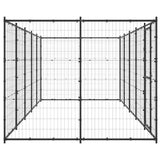 Outdoor Dog Kennel Steel 12.1 m?