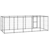 Outdoor Dog Kennel Steel 12.1 m?