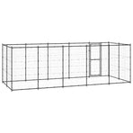 Outdoor Dog Kennel Steel 12,1 m²