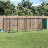 Outdoor Dog Kennel Steel 12.1 m?