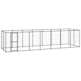 Outdoor Dog Kennel Steel 16.94 m²