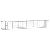 Outdoor Dog Kennel Steel 26.62 m?