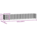 Outdoor Dog Kennel Steel 26.62 m?