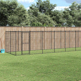 Outdoor Dog Kennel Steel 26.62 m?