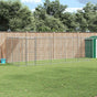 Outdoor Dog Kennel Galvanised Steel with Roof 12,1 m²