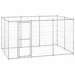 Outdoor Dog Kennel Galvanised Steel 7,26 m²