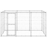 Outdoor Dog Kennel Galvanised Steel 7.26 m?