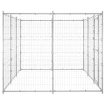 Outdoor Dog Kennel Galvanised Steel 7,26 m²