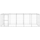 Outdoor Dog Kennel Galvanised Steel 12.1 m?