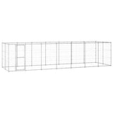 Outdoor Dog Kennel Galvanised Steel 16.94 m?