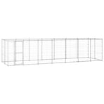 Outdoor Dog Kennel Galvanised Steel 16,94 m²
