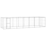 Outdoor Dog Kennel Galvanised Steel 16.94 m²