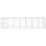 Outdoor Dog Kennel Galvanised Steel 16.94 m?