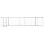 Outdoor Dog Kennel Galvanised Steel 16,94 m²