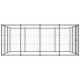 Outdoor Dog Kennel Steel 14.52 m?
