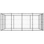 Outdoor Dog Kennel Steel 14,52 m²