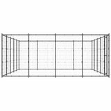 Outdoor Dog Kennel Steel 24.2 m?