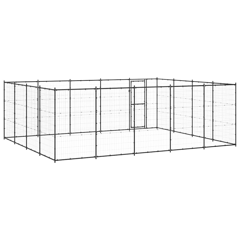 Outdoor Dog Kennel Steel 24.2 m?