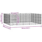 Outdoor Dog Kennel Steel 24.2 m?