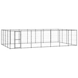 Outdoor Dog Kennel Steel 33.88 m²