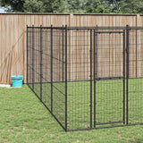 Outdoor Dog Kennel Steel 33.88 m?