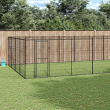 Outdoor Dog Kennel Steel 33.88 m?