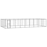 Outdoor Dog Kennel Steel 43.56 m?