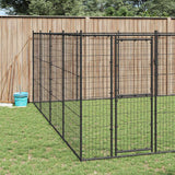 Outdoor Dog Kennel Steel 43.56 m?