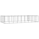 Outdoor Dog Kennel Steel 43.56 m² - Top-Down View