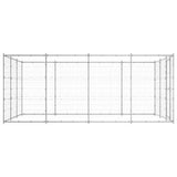 Outdoor Dog Kennel Galvanised Steel 14.52 m?