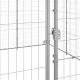 Outdoor Dog Kennel Galvanised Steel 14.52 m² - 45-Degree Angle