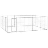 Outdoor Dog Kennel Galvanised Steel 24.2 m?