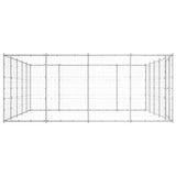 Outdoor Dog Kennel Galvanised Steel 24.2 m?