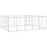 Outdoor Dog Kennel Galvanised Steel 24.2 m² - Top-Down View