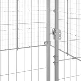 Outdoor Dog Kennel Galvanised Steel 24.2 m² - 45-Degree Angle