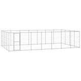 Outdoor Dog Kennel Galvanised Steel 33.88 m?
