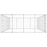 Outdoor Dog Kennel Galvanised Steel 33.88 m?