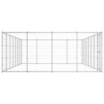 Outdoor Dog Kennel Galvanised Steel 33,88 m²