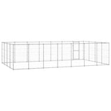 Outdoor Dog Kennel Galvanised Steel 33.88 m?