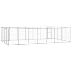 Outdoor Dog Kennel Galvanised Steel 33,88 m²