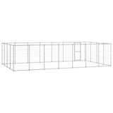 Outdoor Dog Kennel Galvanised Steel 33.88 m² - Top-Down View