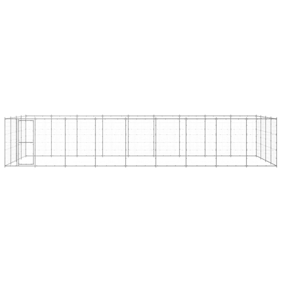 Outdoor Dog Kennel Galvanised Steel 43,56 m²
