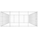 Outdoor Dog Kennel Galvanised Steel 43.56 m?