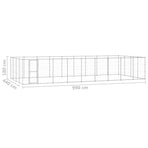 Outdoor Dog Kennel Galvanised Steel 43,56 m²